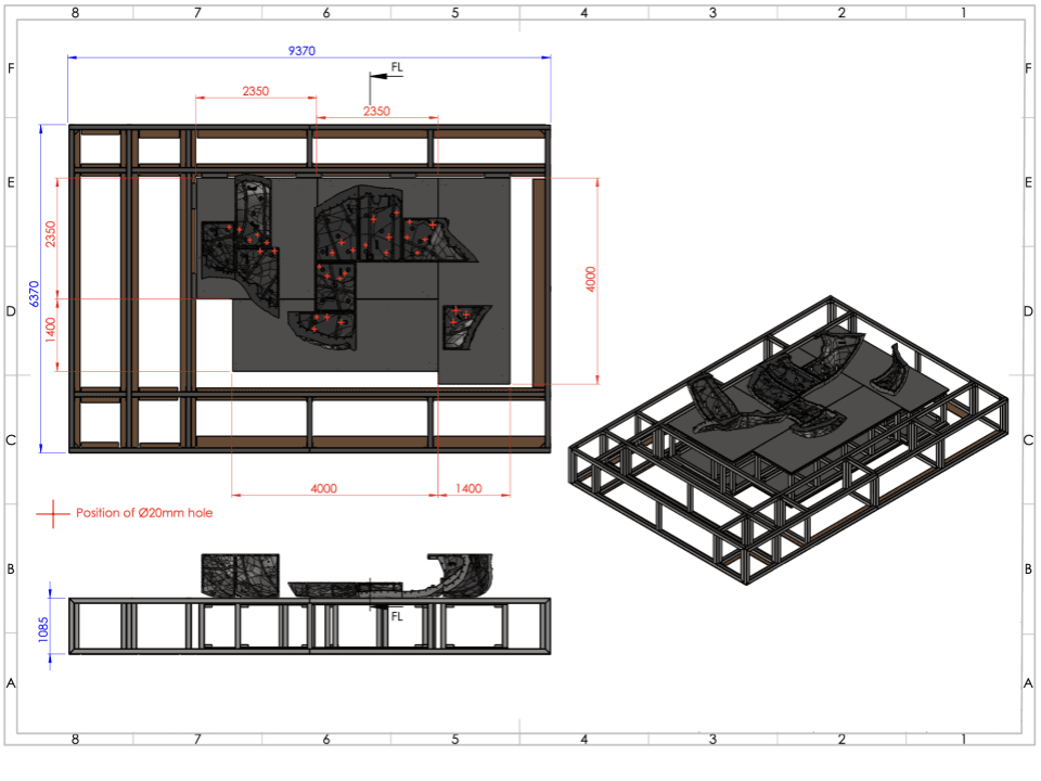 blueprint of the project